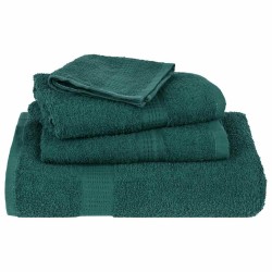 Serviettes de visage 2 pcs vert 30x30 cm 360 g/m² 100% coton 