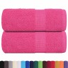 Serviettes de visage 2 pcs rose 30x30 cm 360 g/m² 100% coton 