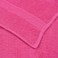 Serviettes de visage 2 pcs rose 30x30 cm 360 g/m² 100% coton 