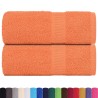 Serviettes de visage 2 pcs orange 30x30 cm 360 g/m² 100% coton 