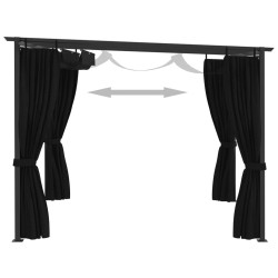 Belvédère 4x3 m Anthracite 