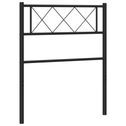 Tête de lit métal noir 75 cm 