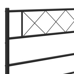 Tête de lit métal noir 75 cm 