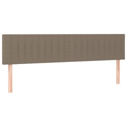 Tête de lit à LED Taupe 160x5x78/88 cm Tissu 