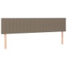 Tête de lit à LED Taupe 160x5x78/88 cm Tissu 
