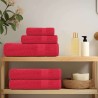 Serviettes de visage 2 pcs rouge 30x30 cm 360 g/m² 100% coton 