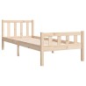 Cadre de lit sans matelas bois massif 