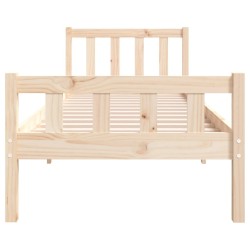 Cadre de lit sans matelas bois massif 