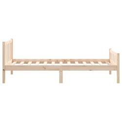 Cadre de lit sans matelas bois massif 
