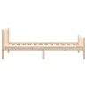 Cadre de lit sans matelas bois massif 