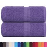 Serviettes de visage 2 pcs violet 30x30 cm 360 g/m² 100% coton 