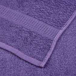 Serviettes de visage 2 pcs violet 30x30 cm 360 g/m² 100% coton 