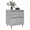 Tables de chevet 2 pcs sonoma gris 40x35x50 cm bois ingénierie 
