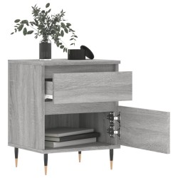 Tables de chevet 2 pcs sonoma gris 40x35x50 cm bois ingénierie 