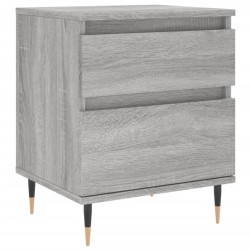 Tables de chevet 2 pcs sonoma gris 40x35x50 cm bois ingénierie 