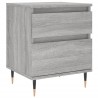 Tables de chevet 2 pcs sonoma gris 40x35x50 cm bois ingénierie 