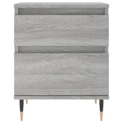 Tables de chevet 2 pcs sonoma gris 40x35x50 cm bois ingénierie 