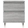 Tables de chevet 2 pcs sonoma gris 40x35x50 cm bois ingénierie 
