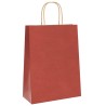 Sacs en papier 50 pcs avec poignées rouge 26x12x35 cm 
