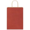 Sacs en papier 50 pcs avec poignées rouge 26x12x35 cm 