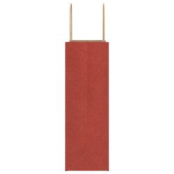 Sacs en papier 50 pcs avec poignées rouge 26x12x35 cm 