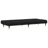 Ensemble de canapés 2 pcs noir velours 