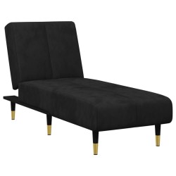 Ensemble de canapés 2 pcs noir velours 