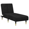 Ensemble de canapés 2 pcs noir velours 