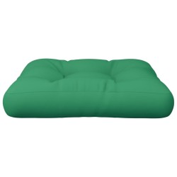 Coussin de palette vert tissu 