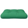 Coussin de palette vert tissu 