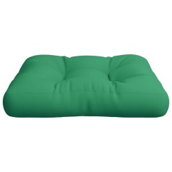 Coussin de palette vert tissu 