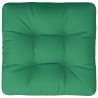 Coussin de palette vert tissu 