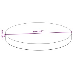 Dessus de table Ø30x4 cm bambou 