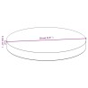 Dessus de table Ø30x4 cm bambou 
