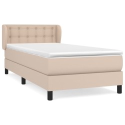 Sommier à lattes de lit avec matelas Cappuccino 90x200 cm 