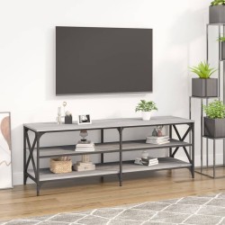 Meuble TV sonoma gris 140x40x50 cm bois d'ingénierie 