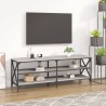 Meuble TV sonoma gris 140x40x50 cm bois d'ingénierie 