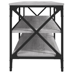 Meuble TV sonoma gris 140x40x50 cm bois d'ingénierie 