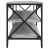 Meuble TV sonoma gris 140x40x50 cm bois d'ingénierie 