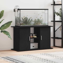 Support d'aquarium chêne noir 101x41x58 cm bois d'ingénierie 