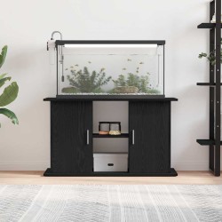 Support d'aquarium chêne noir 101x41x58 cm bois d'ingénierie 