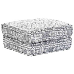 Pouf modulaire à 2 places Gris clair Tissu 