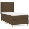 Sommier à lattes de lit avec matelas Marron foncé 100x200 cm 
