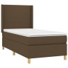 Sommier à lattes de lit avec matelas Marron foncé 100x200 cm 