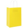 Sacs en papier 50 pcs avec poignées jaune 15x8x21 cm 