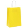Sacs en papier 50 pcs avec poignées jaune 15x8x21 cm 