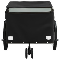 Remorque de vélo noir et gris 30 kg fer 