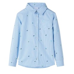Chemise pour enfant bleu clair 140 