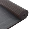 Tapis rectangulaire marron foncé 80x100 cm bambou 