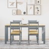 Ensemble à manger Panama 5 pcs gris bois de pin massif 